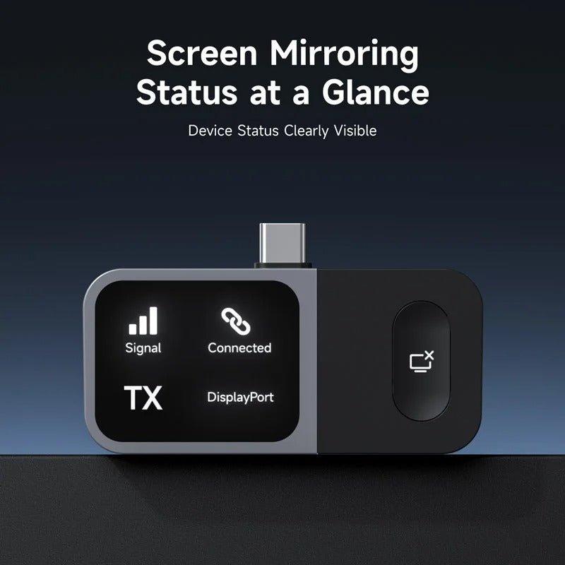 Hagibis Wireless HDMI Display Dongle GA10 – USB-C Transmitter & Receiver Kit, 1080P 60Hz Screen Mirroring, 50m Range for Phone Tablet Laptop to TV Monitor Projector