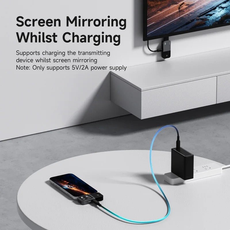 Hagibis Wireless HDMI Display Dongle GA10 – USB-C Transmitter & Receiver Kit, 1080P 60Hz Screen Mirroring, 50m Range for Phone Tablet Laptop to TV Monitor Projector