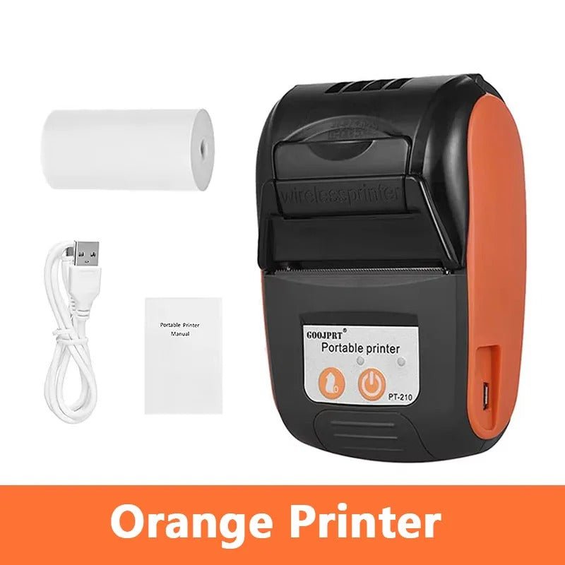 GOOJPRT PT-210 58mm Portable Thermal Printer – Wireless Bluetooth Mini Receipt & Ticket Printer, Rechargeable, for POS Retail & Mobile, Compatible with Android & iOS